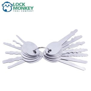 LOCK MONKEY - 13-Piece Stainless Steel Jiggler Key Set