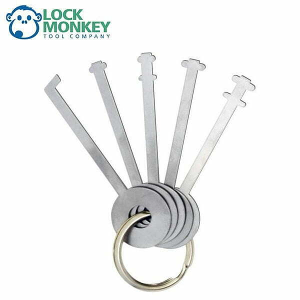 LOCK MONKEY - 5-Pc Warded Padlock Pick Set (MK210)
