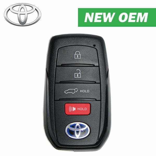 2021 Toyota Venza / 4-Button Smart Key / PN: 8990H-48050 / FCC ID: HYQ14FBX (Blue Hybrid Logo) (OEM)