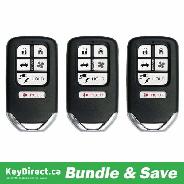 Bundle of 3 / 2018-2021 Honda Clarity / 6-Button Smart Key / PN: 72147-TRW-A01 / FCC ID: KR5V2X V42 (Aftermarket)