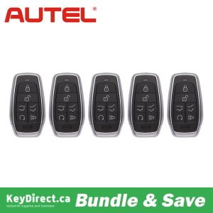 Bundle of 5 / Autel – MAXIIM IKEY Standard Style 6-Button Universal Smart Key (IKEYAT6PRHG)