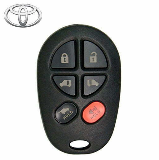 2004-2020 Toyota Sienna / 6-Button Keyless Entry Remote / FCC ID: GQ43VT20T / PN: 89742-AE051 (Refurbished)