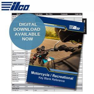 ILCO - 2022 Motorcycle / Recreational Key Blank Reference (Download PDF)