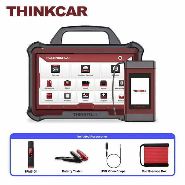 THINKCAR - PLATINUM S20 13.3" Inch HD LED Touch Screen Scan Tool / Automotive Diagnostic Scanner w/ Oscilloscope