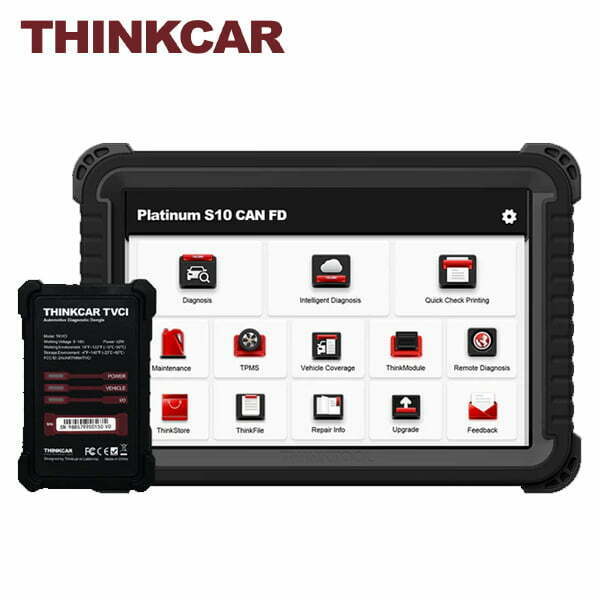 THINKCAR - PLATINUM SERIES 10 CAN FD - 10 inch OBD2 Vehicle Diagnostic Scanner with 35 Maintenance Functions