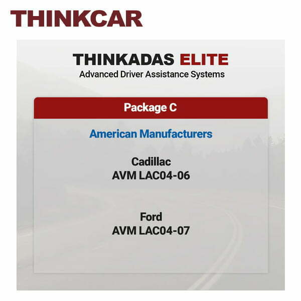 THINKCAR - THINKADAS ELITE Package C American Manufacturers - Professional Advanced Driving Assistance Systems Automotive Diagnostic Equipment Tool Scanner