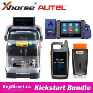Kickstart Bundle - Xhorse Dolphin II XP-005L Key Cutting Machine + Autel MaxiIM IM508S Key Programmer + XP400 PRO + Xhorse VVDI Key Tool MAX + MINI OBD Tool