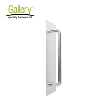 Gallery Specialty Hardware - Offset Door Pull / .75" x 12” C-C C/W 2” DIA Roses / C32D / GSH 1181-1