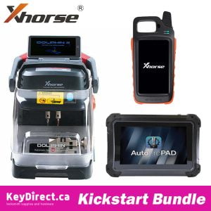 Kickstart Bundle – Xhorse Dolphin II XP-005L Key Cutting Machine with Adjustable Screen + VVDI Key Tool MAX PRO + AutoProPAD BASIC Key Programmer +