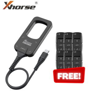 Xhorse - VVDI BEE - Key Tool Lite + FREE 6pcs XKB501EN Wired Remotes / ONLY Works With Android Phones (XDKML0EN)