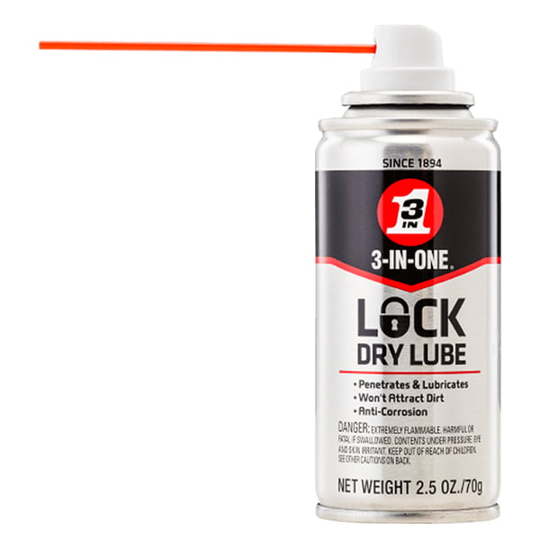 WD-40 - 3-IN-ONE® Lock Dry Lubricant Oil / 2.5 oz.