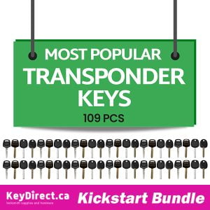 Kickstart Bundle – Most Popular Aftermarket Transponder Keys (109pcs) - Hyundai / Kia / Honda / Toyota / Ford / GM / Cadillac / Dodge / Chrysler/ Jeep / Nissan / Infiniti / VW / Audi