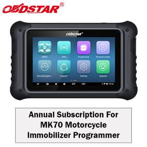 OBDSTAR Annual Subscription For MK70 Motorcycle Immobilizer Programmer
