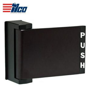 ILCO – 459 Series Storefront Paddle - Push to Left - Finish: Clear / Dark Bronze / Black