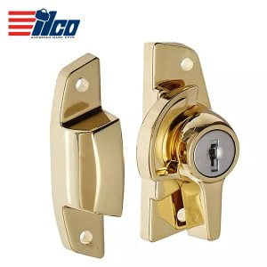 ILCO - Keyed Window Sash Lock / Bright Brass / 203-03-11